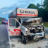 U-Haul Destroyed After Going Up In Flames Following Collision In Hughesville