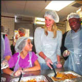 Stamford-Area Leaders Pitch In To Serve Meals At Pacific House