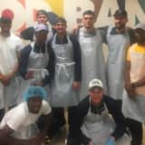 Pace Men's Basketball Team Scores At Food Bank Of Westchester