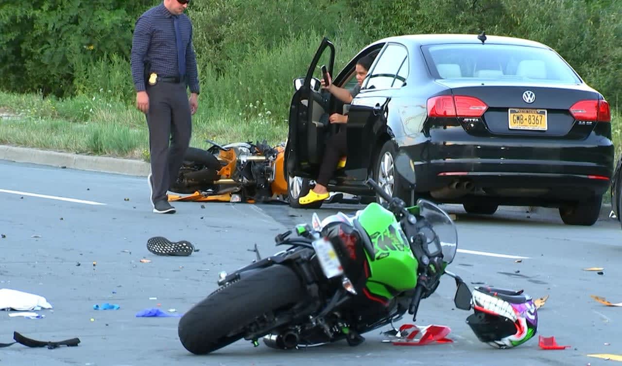 The scene of the deadly crash.
