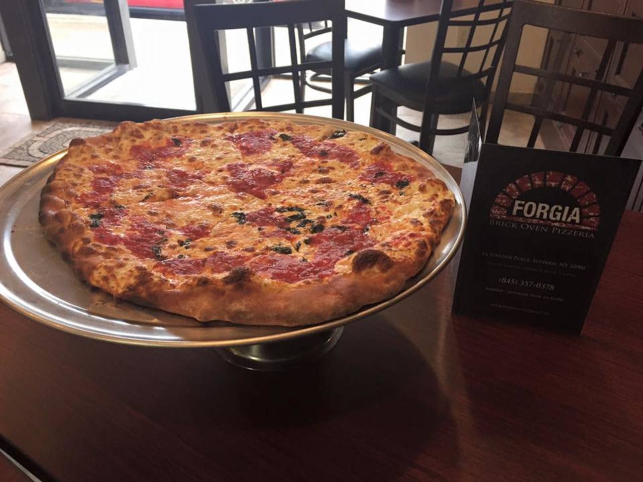 A sample of the offerings at Forgia Brick Oven Pizza.