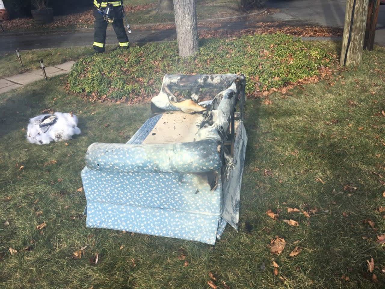 Ramapo police extinguished a fire in Sloatsburg on Tuesday.