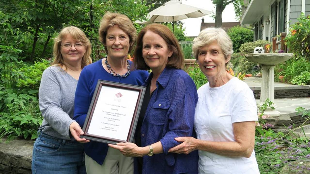 The Ridgewood Chamber of Commerce recently recognized the Conservancy for Ridgewood Public Lands.