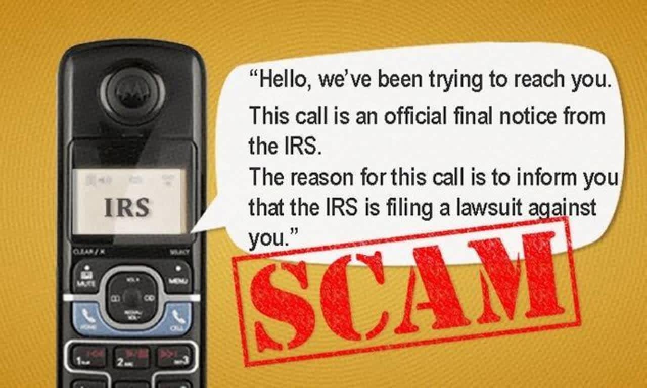 Income tax scammers are making a new round of calls to residents.