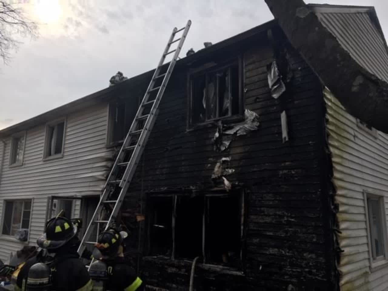 Two units of an apartment house were damaged during a fire.