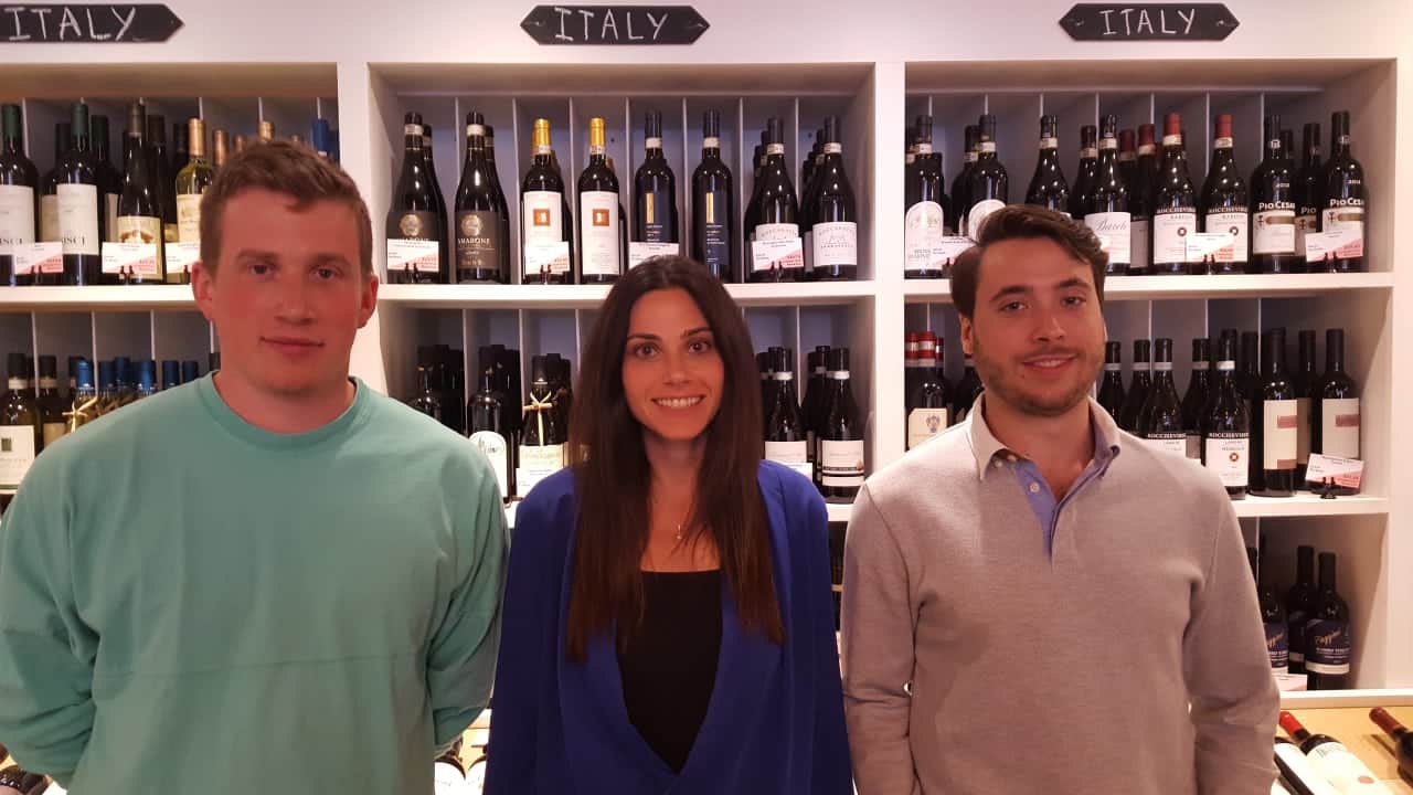 The team at Armonk Wine & Spirits: left to right:Gus Jacobson, Nancy Oster Rosner, and Brian Santoro.