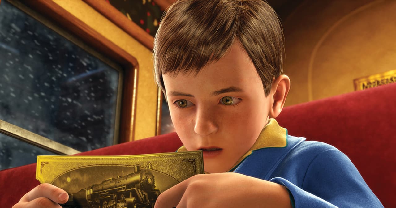 In the film, a doubting young boy takes an extraordinary train ride to the North Pole.