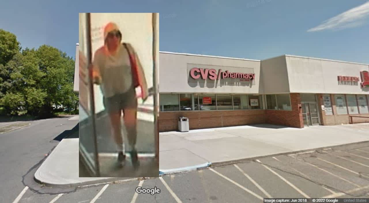 Authorities are asking the public for information about a woman who is accused of using a stolen credit card at CVS in Ronkonkoma.
