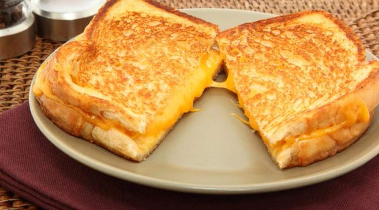 Grilled cheese is an American favorite.