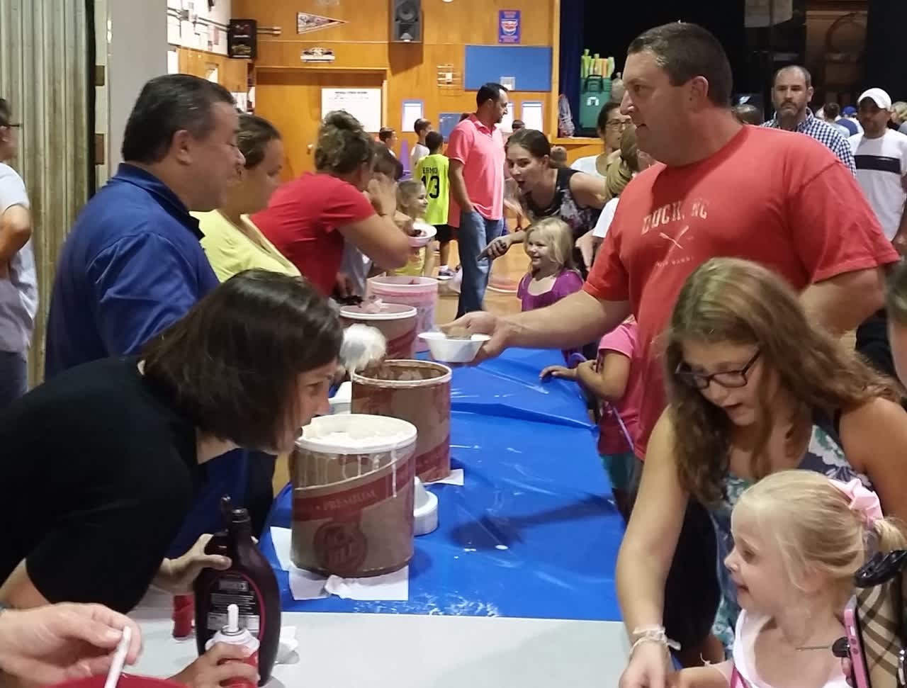 Cranbury Elementary School celebrates being back to school with an ice cream social Thursday night.