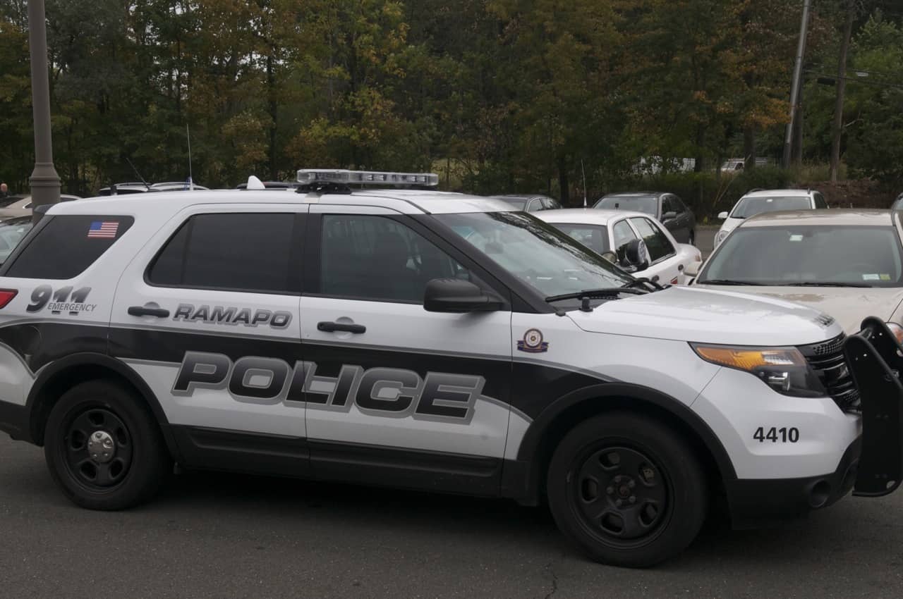 A Ramapo police officer freed a child mistakenly locked in a vehicle Monday.