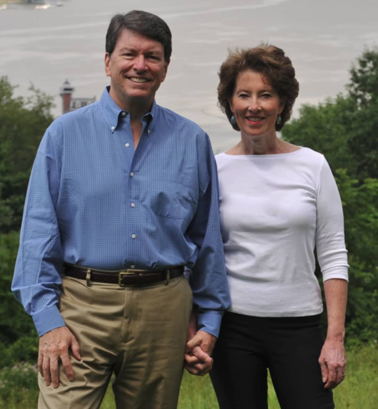 Republican congressional candidate John Faso with his wife, Mary Frances.