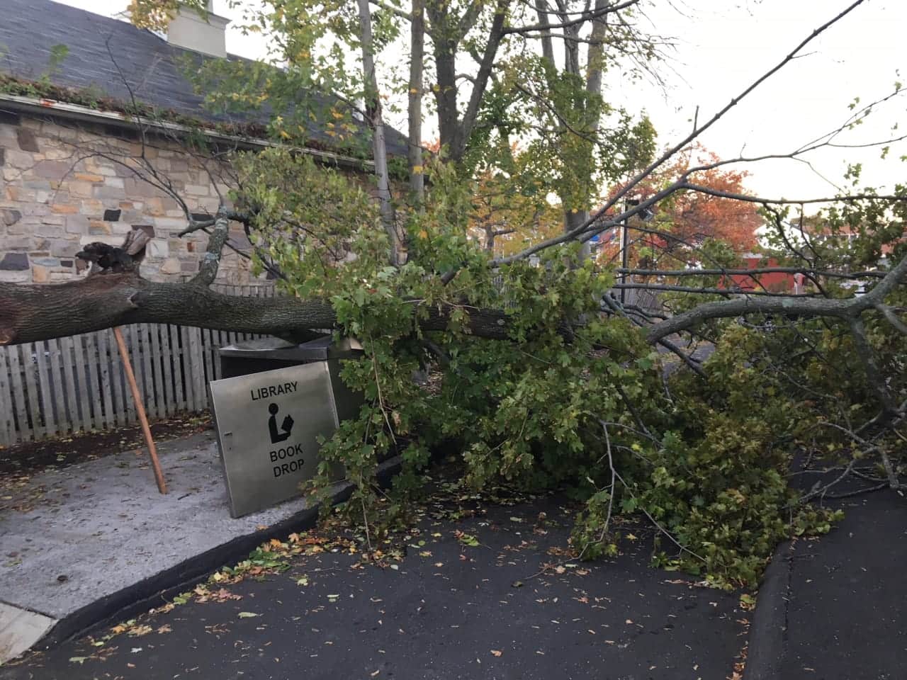 Thousands remain without power in the Hudson Valley a day after a Nor'easter packing torrential rains and gusty winds that brought down trees moved up the East Coast.