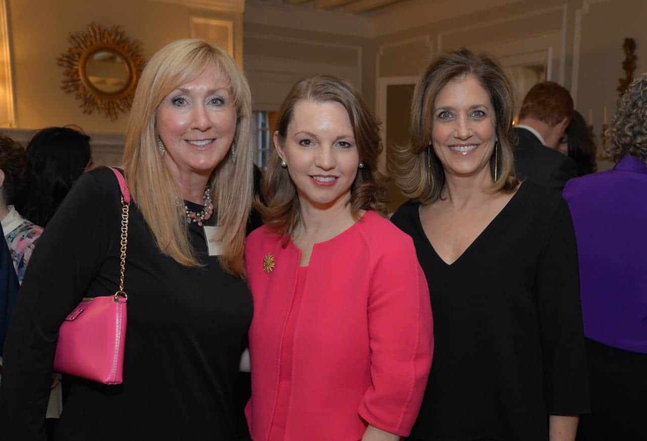 White Plains Hospital President and CEO Susan Fox (center) with Friends of WPH Co-Presidents Kathy Winterroll (left) and Wendy Berk (right).