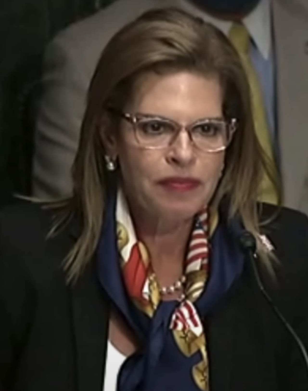 Leora Levy speaking during her confirmation hearing to become US Ambassador to Chile in 2020.