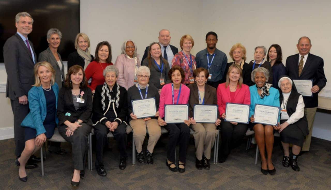 White Plains Hospital honored volunteers for their service in a ceremony on Wednesday.
