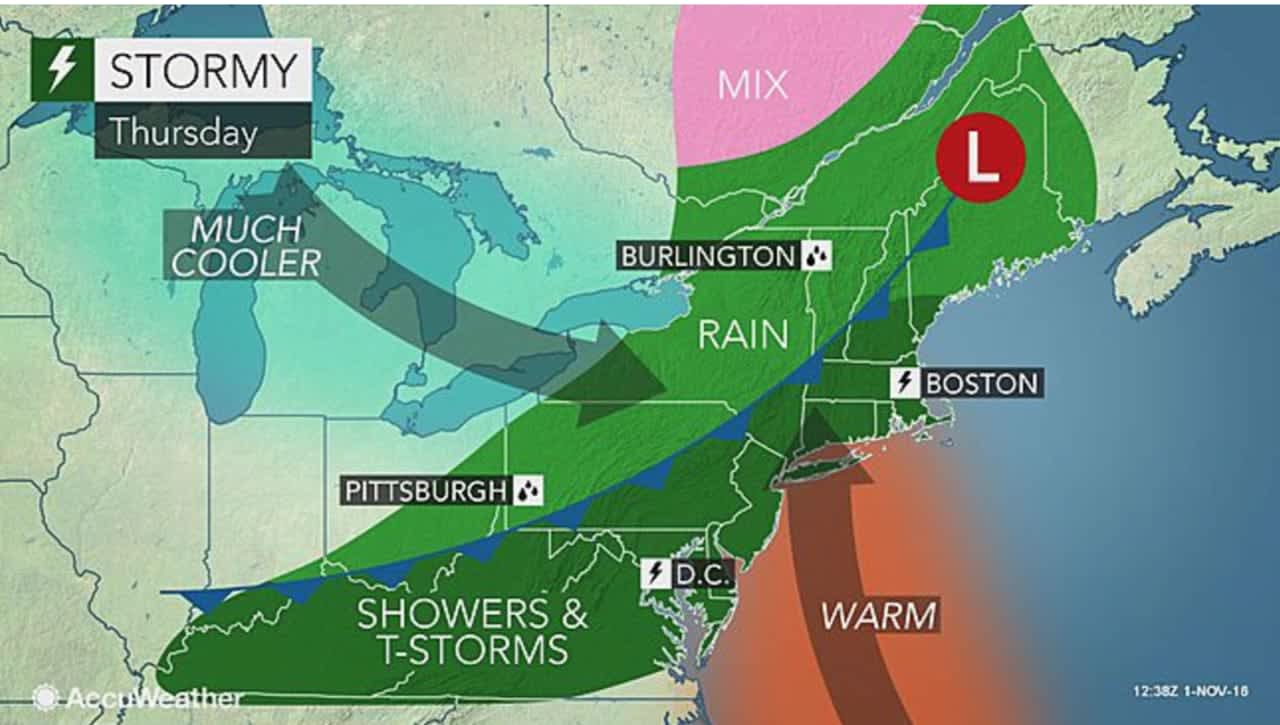 It will be a stormy Thursday in the Hudson Valley and the Northeast.