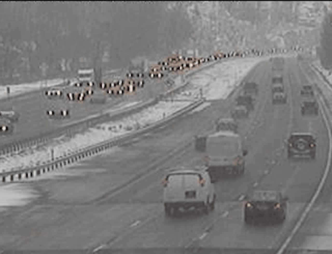 A look at conditions on I-87 in Rockland just after 4 p.m. Tuesday.