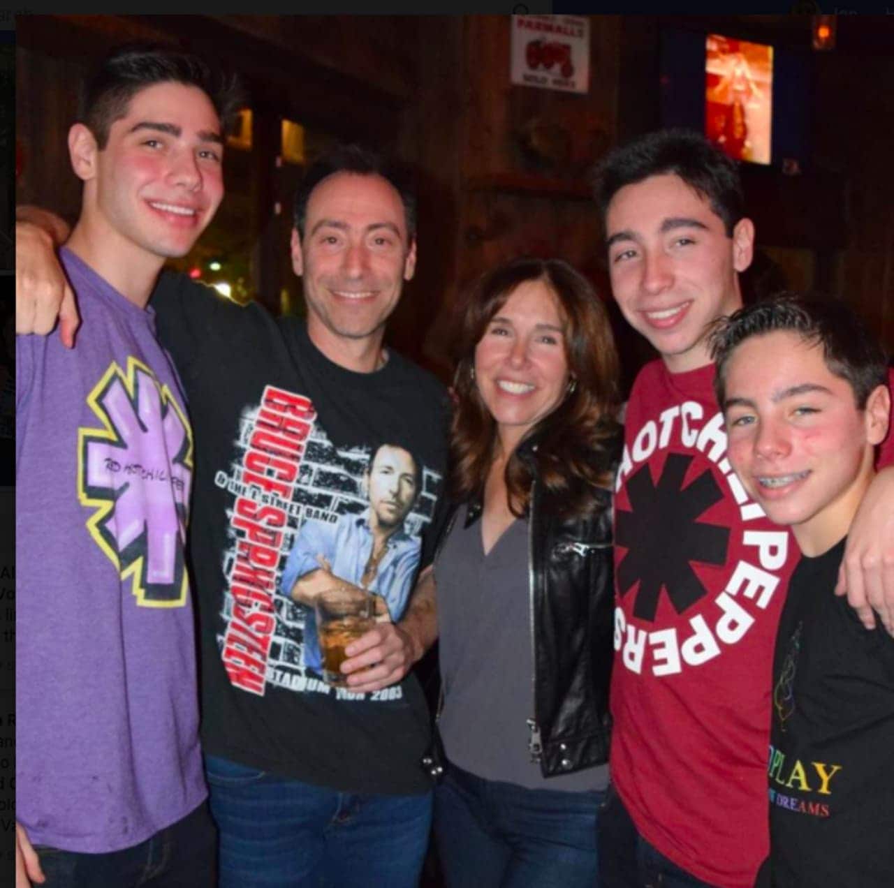 Bruce and Irene Steinberg and their sons, Matthew, William and Zachary of Scarsdale