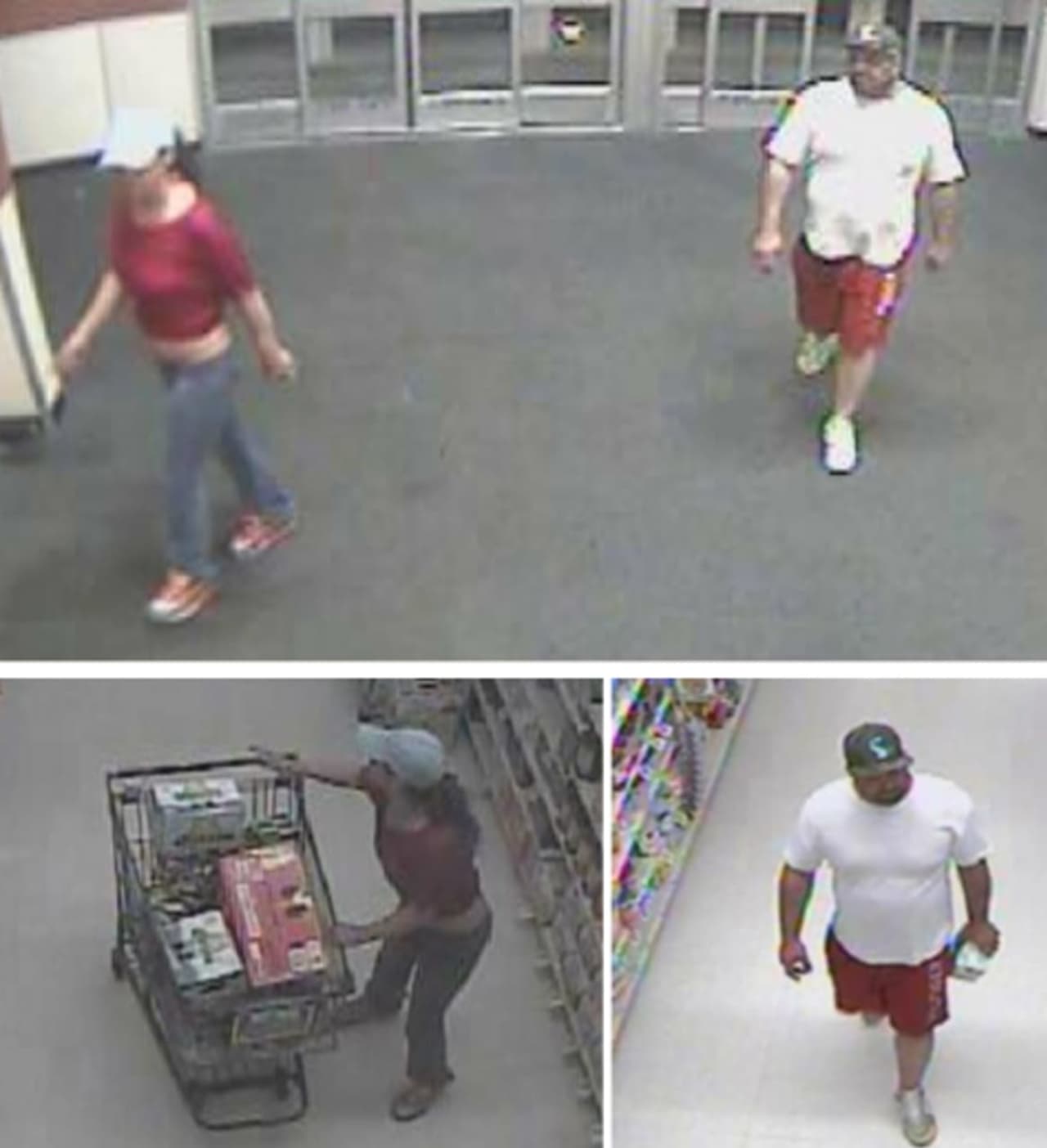 Police are on the lookout for a man and woman suspected of stealing items valued at $495 from Stop & Shop in Islandia (1730 Veterans Memorial Highway) on Friday, June 28 around 10:15 p.m.