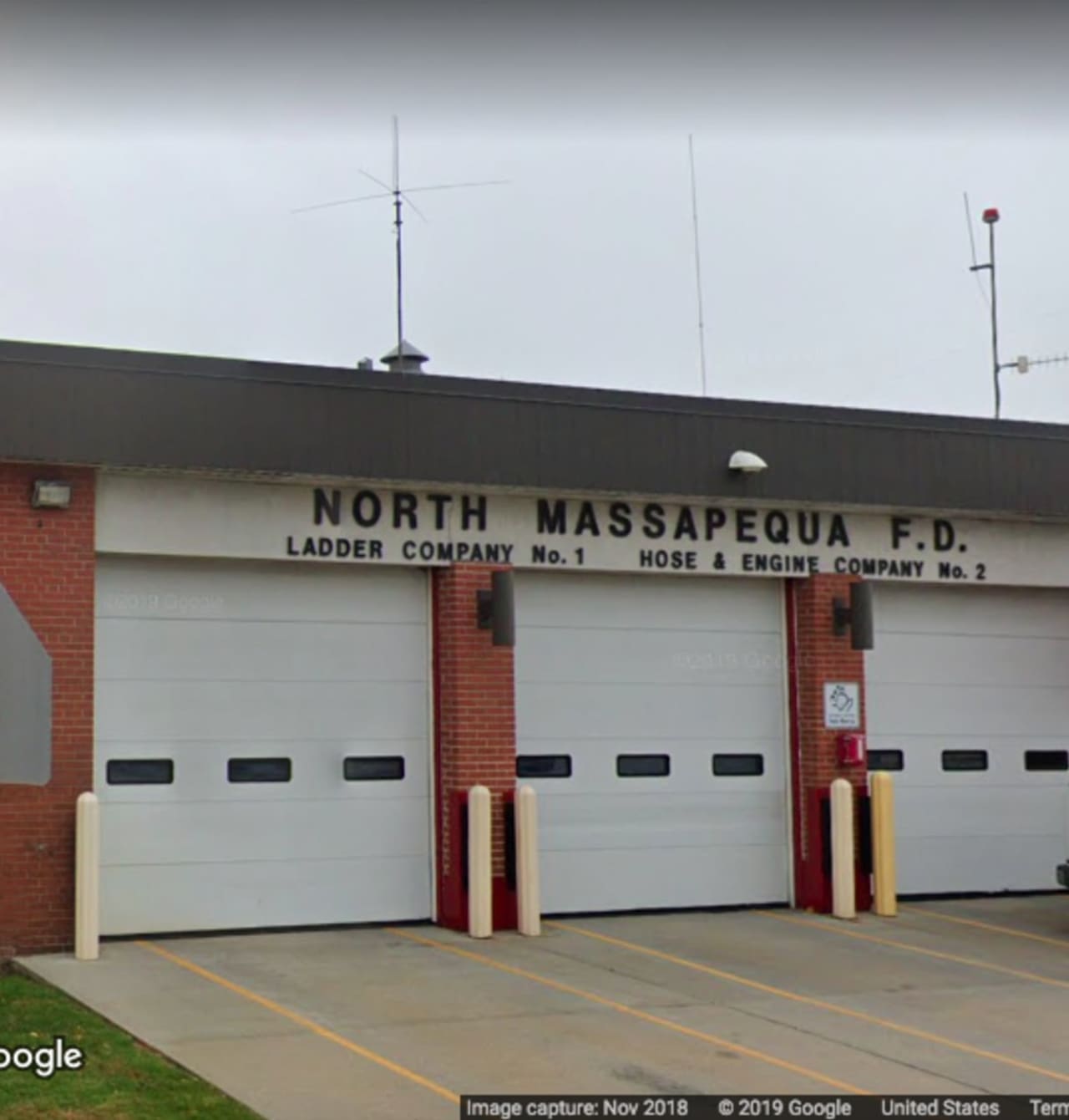 The North Massapequa fire headquarters on North Broadway.