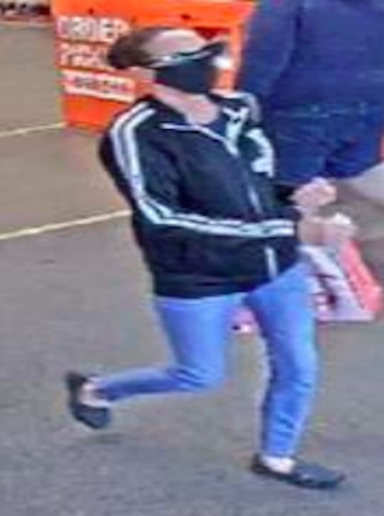 A surveillance image of the wanted woman.
