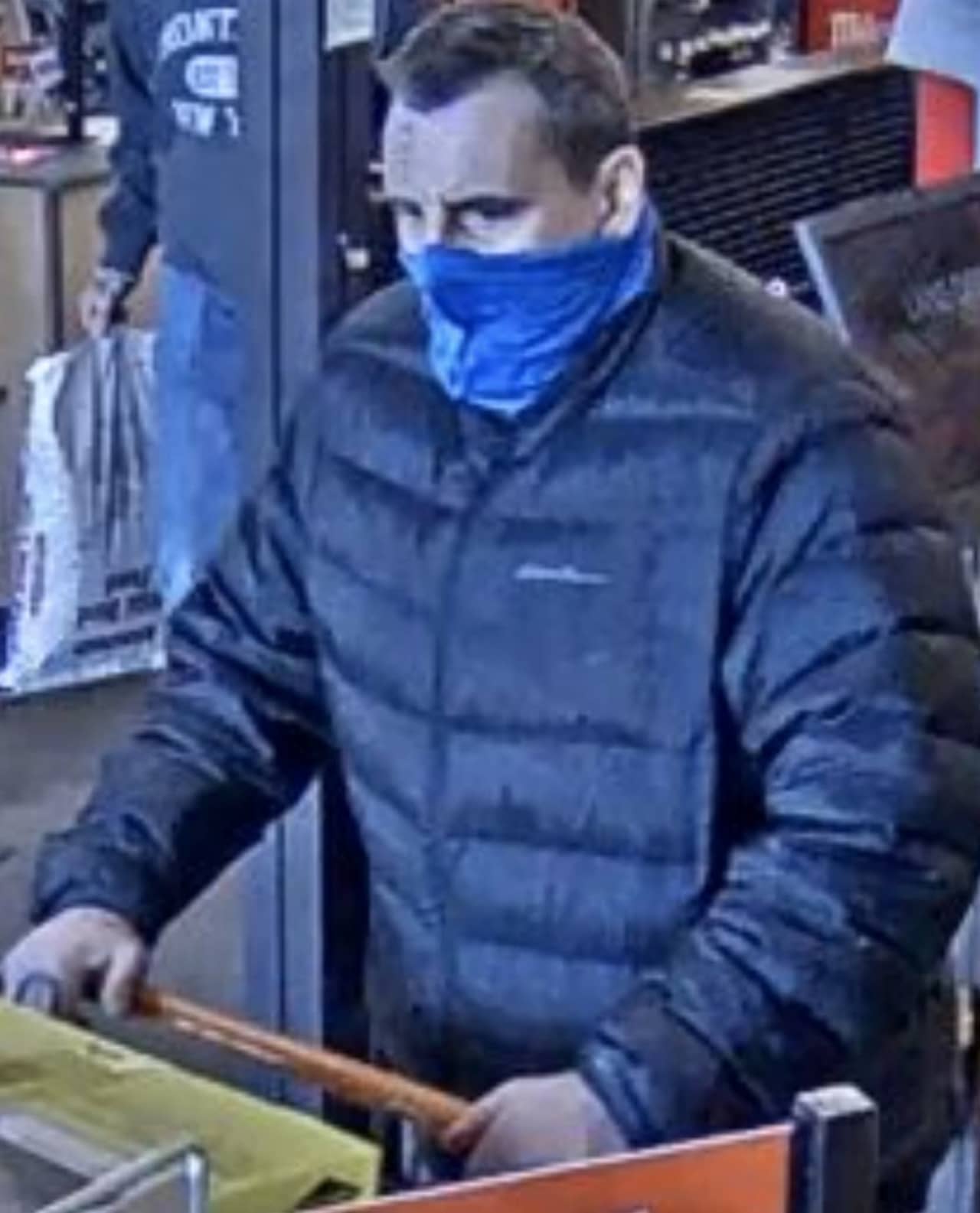 A man is wanted in Suffolk County after allegedly stealing a power washer from Home Depot on Long Island.