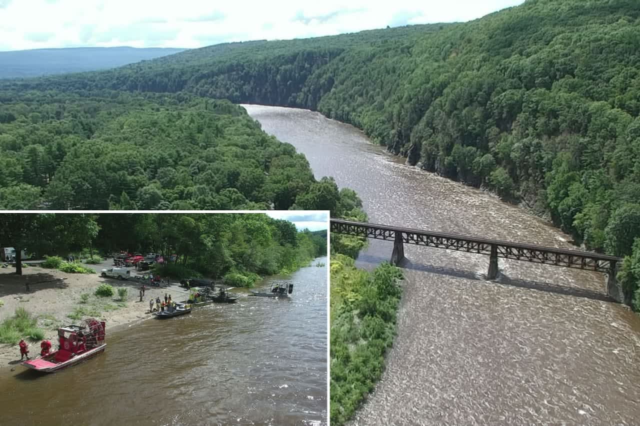 Search and rescue crews in Orange County were looking for a missing fisherman who disappeared in the Delaware River in Deerpark Thursday, Sept. 8.