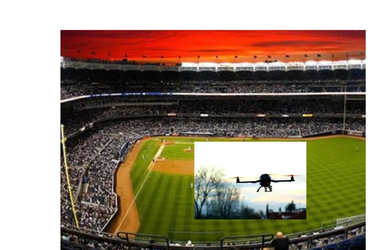 A drone buzzed Yankee Stadium over the weekend for more than 15 minutes during a Yankees/Red Sox game.