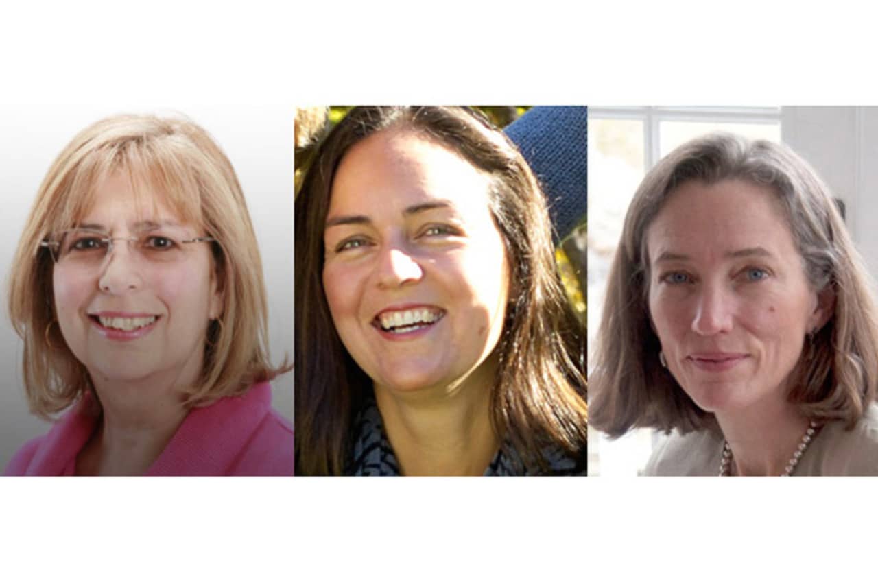 (from left) Deborah D'Agostino, Jennifer Binette and Katherine Daniels were elected to the North Salem School Board.