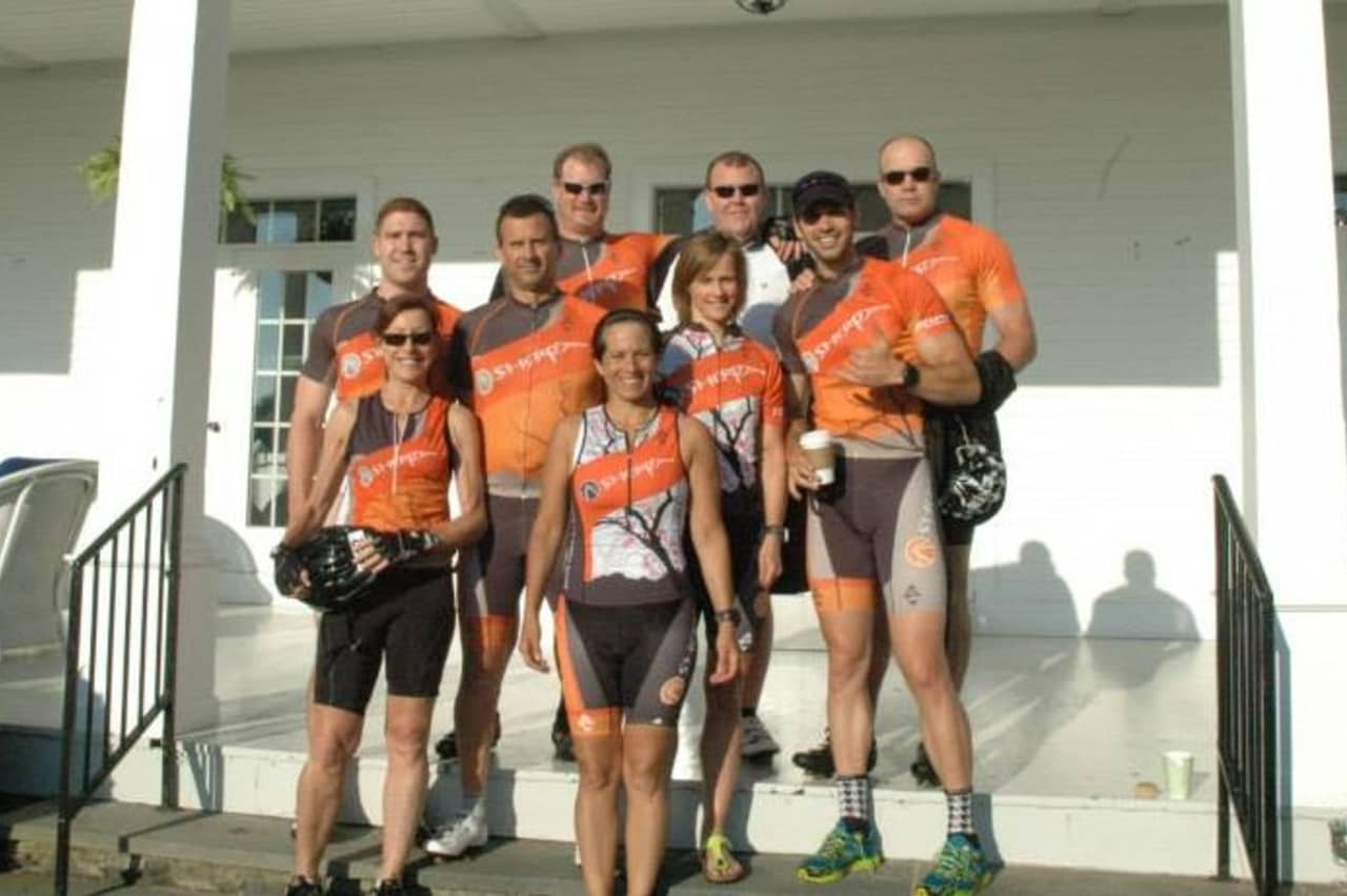 Team Sherpa of Westport, captained by Jean Desrosiers and Brett Jones, was one of the teams honored by the CT Challenge for its fund raising for last summer's ride.