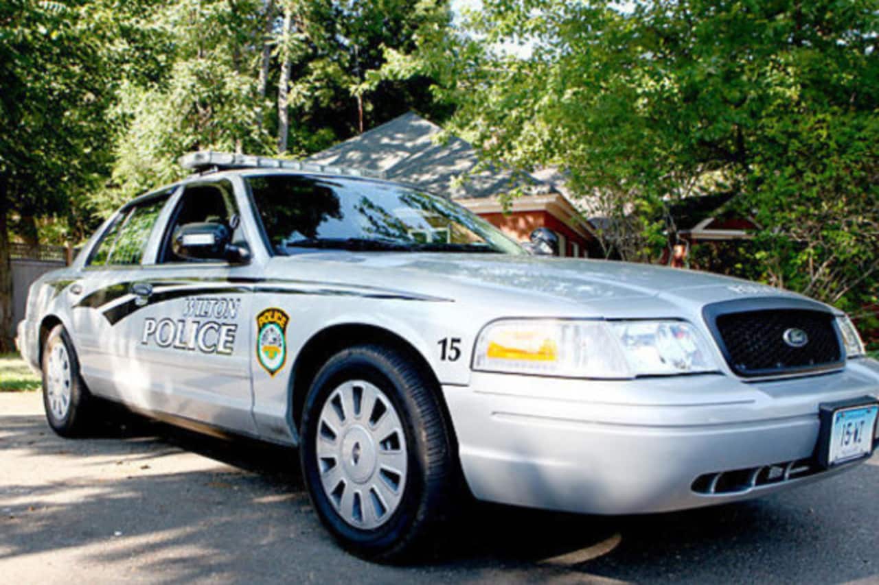 Wilton Police responded after a worker fell off a roof on Olmstead Hill Road.