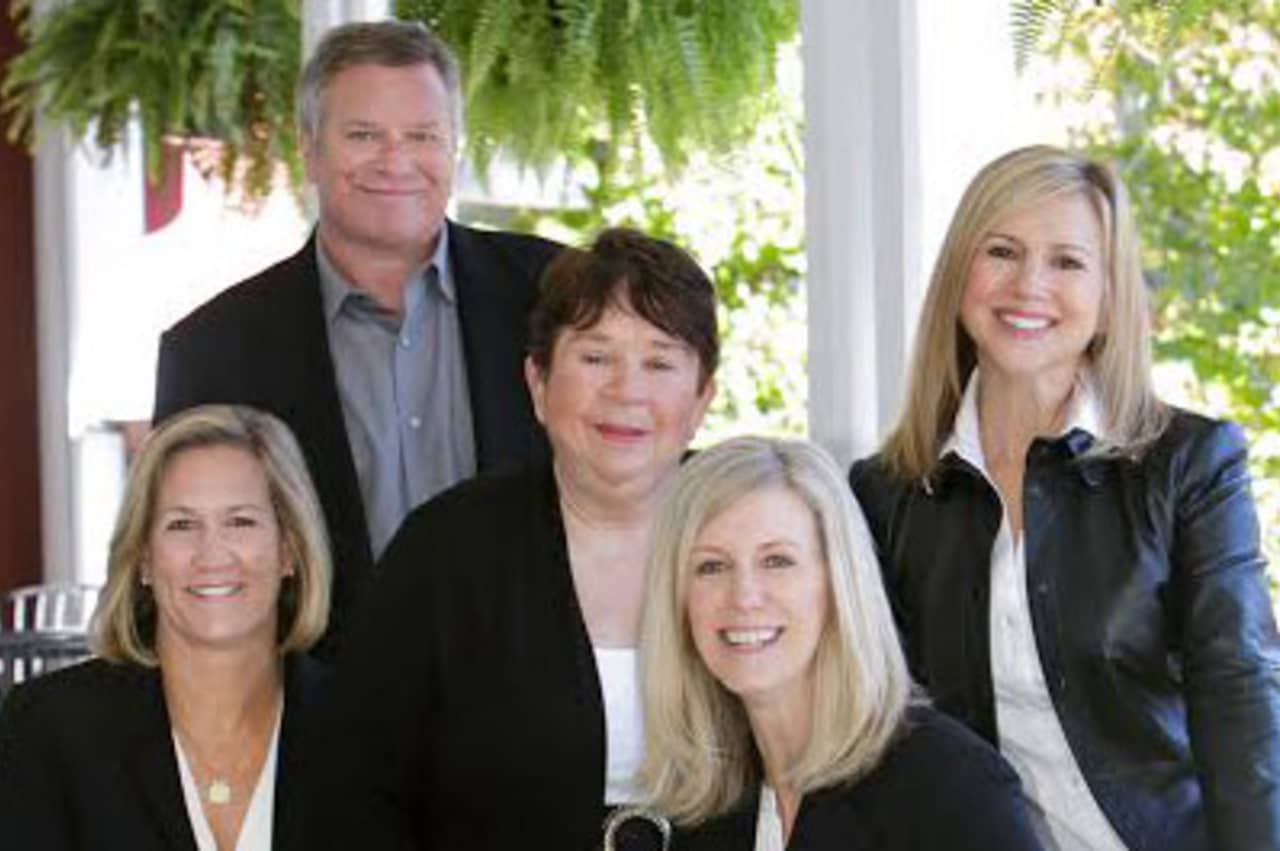 The Westport-based KMS Partners team for Coldwell Banker (left to right) is Mary Ellen Gallagher, David Weber, Sheila Keenan, Susan Seath and Karen Scott. Kim Harizman is not pictured.