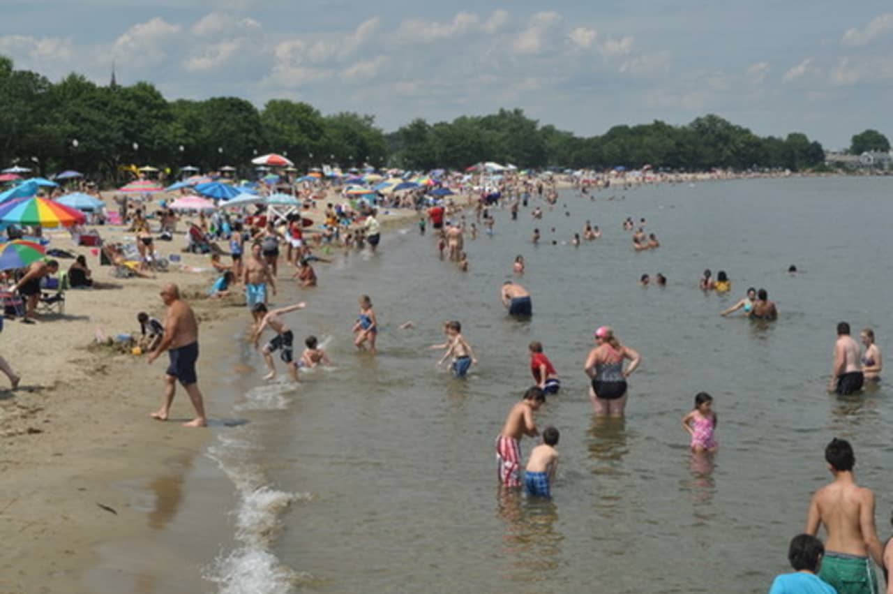Area residents are enjoying relief from the heat at beaches, pools and lakes.