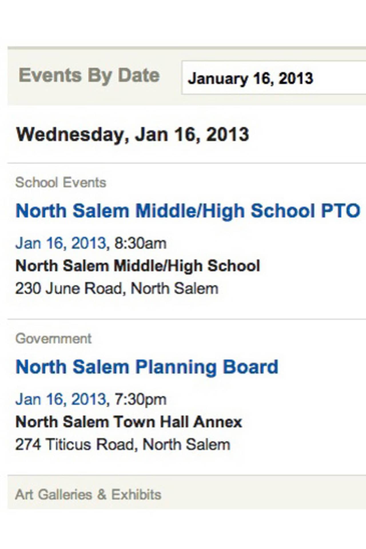 Add your event to The North Salem Daily Voice calendar.