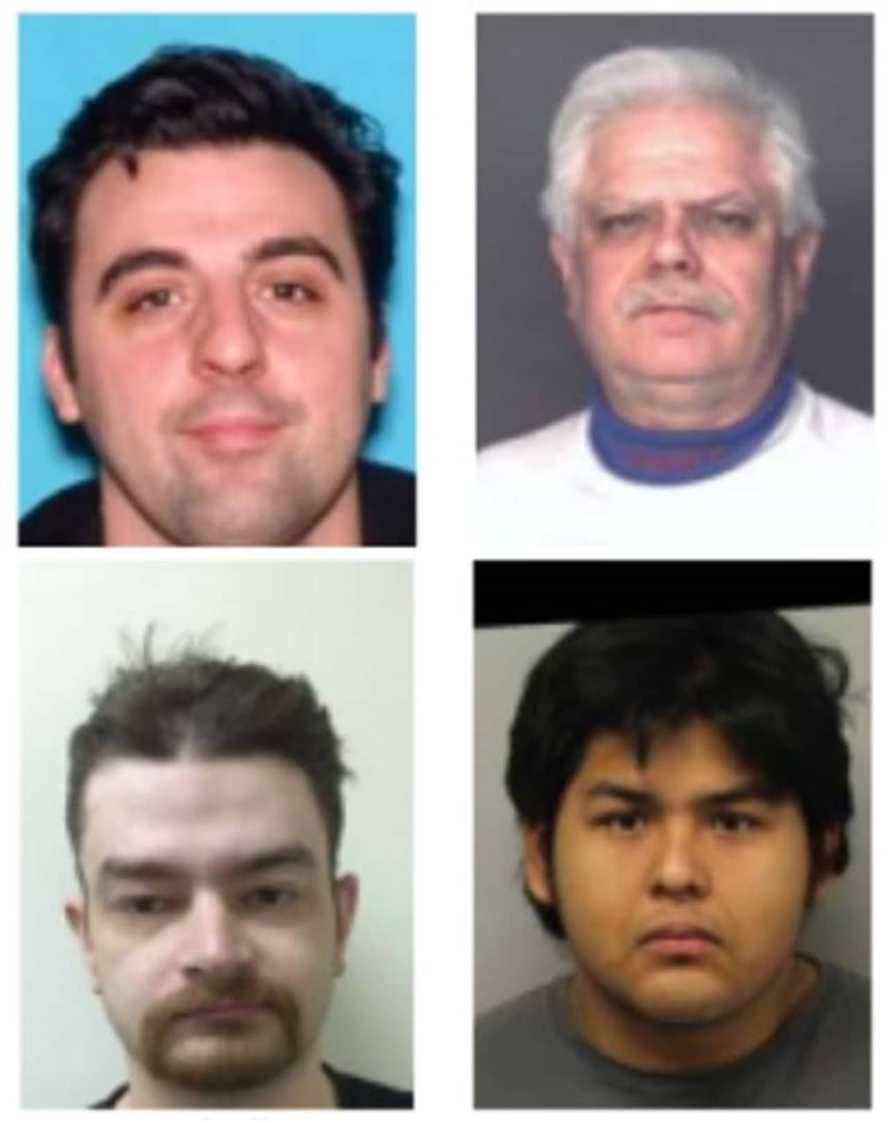 Clockwise (from top left): Jeffrey Mace, Alfredo Vincente, Hector Romero, Jared Allen