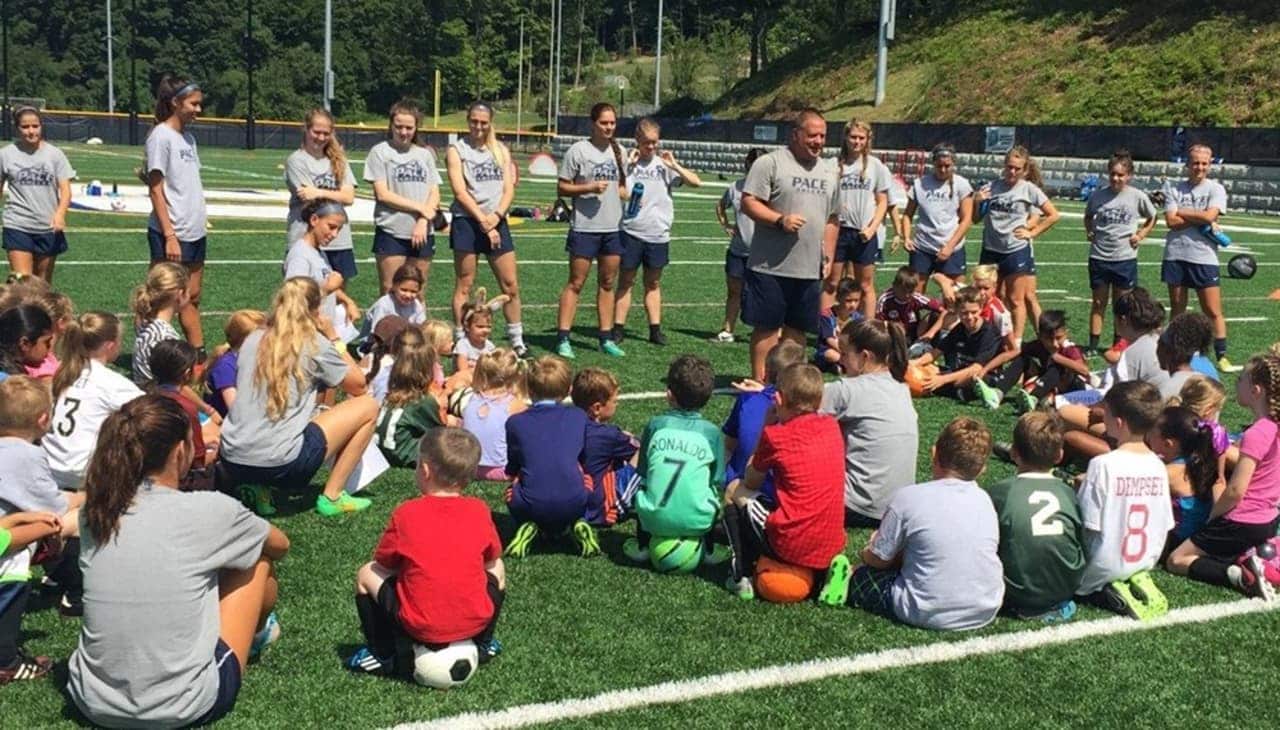 Young players took to the field as the Pace women's soccer team hosted a youth camp this past weekend.