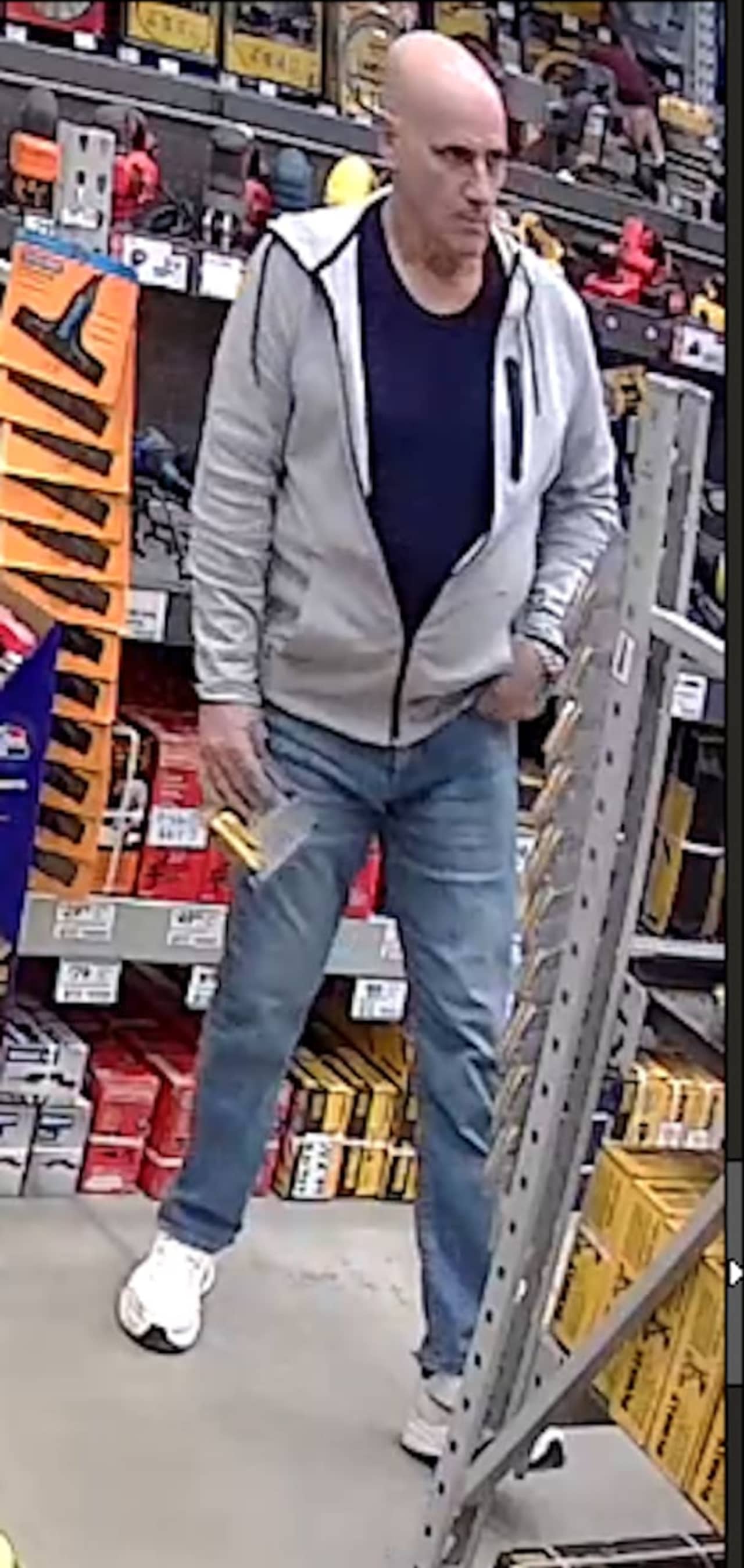 A man allegedly stole Dewalt batteries from Lowes in Bay Shore.