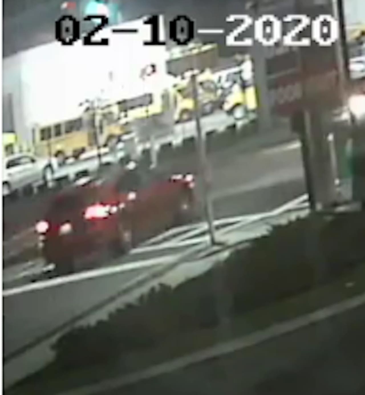 A photo of the red SUV (shown above) released by police.