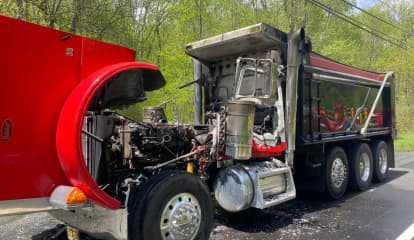 Dump Truck Fire Shuts Down Route 515 In Sussex County