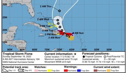 Fiona Becomes Hurricane, Could Bring 'Life-Threatening Flash Flooding' To Puerto Rico