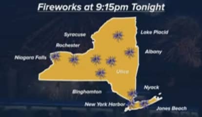 COVID-19: Jones Beach Hosts Fireworks Show As NY Celebrates Reopening