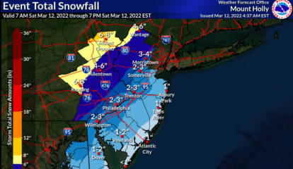 Updated Snow Projections For Saturday's Storm