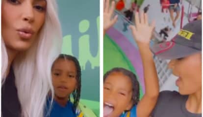 'Do Your Fake Cry,' Kim Kardashian Tells Son On Ride At NJ Mall
