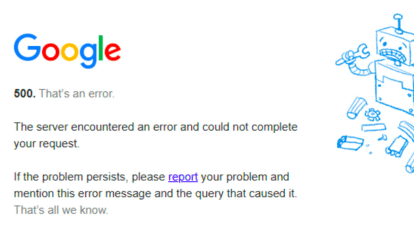 Google Goes Down: Mass Outage Reported