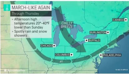 Cold Air Mass With Gusty Winds Will Make It Feel More Like March As First Day Of May Nears