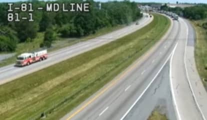 Vehicle Fire Closed All Lanes Of Traffic Along I-81 At PA/MD Border: PennDOT