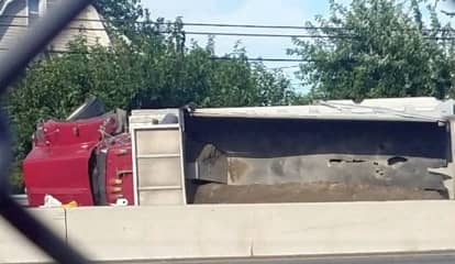 MORNING MESS: Dump Truck Tips On Route 46