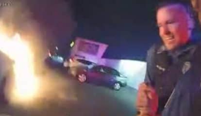 BODYCAM: Video Shows Ridgefield Park Police Heroes Rescuing Trapped Driver From Burning Sedan