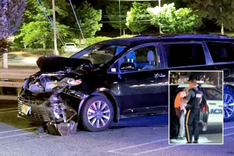 CHAIN REACTION: Out-Of-Control SUV Rams Minivan, Pins Woman Against Guardrail In Route 17 Lot